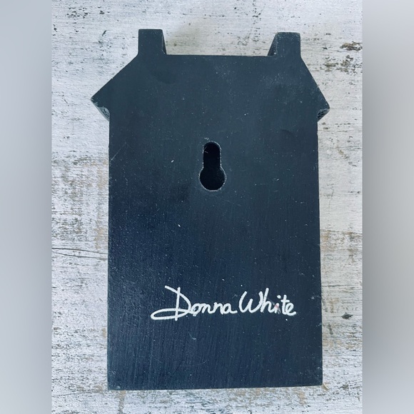 *Town House Blocks Welcome Primitive Shelf Sitter - Picture 10 of 12